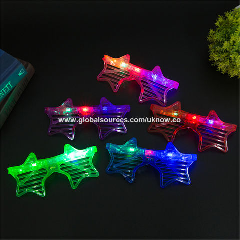  Light Up Glasses,Dark Party Colorful Glowing Glasses,Rechargeable  Music Festival Futuristic Technology Glasses LED Party Glasses,Birthday  Party Supplies : Toys & Games