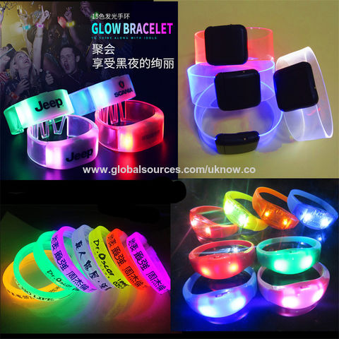 Buy Wholesale China Glow Bracelets With Spare Batteries Glow In