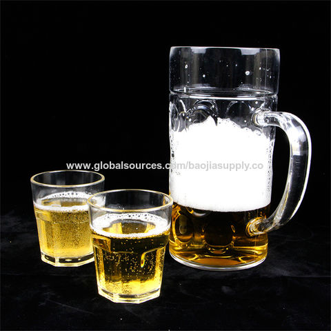 Transparent Plastic Beer Cups, Transparent Glass Beer Cup