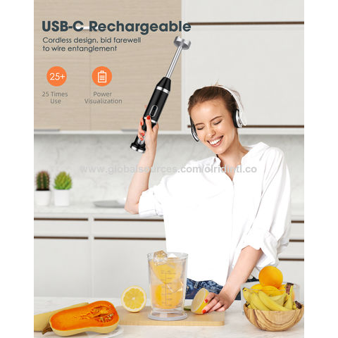Buy Wholesale China 4in 1 Multifufnctional 200w Cordless Battery Operated  Hand Blender For Outdoor And Rv Use & Hand Blender at USD 21.9