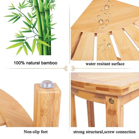 Taburete de baño de asiento de madera de bambú Banco de spa con baño con  ducha de bambú Bandeja de almacenamiento bench - China Banco de paso de  bambú, de alta calidad