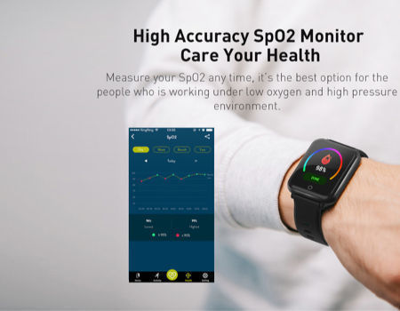 China ECG SpO2 Smart Watch Waterproof Android Heart Rate Monitor ...