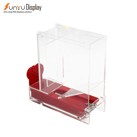 Wholesale Custom Acrylic Candy Organizer and Storage Bins with Cover and  Label Slot - China Candy Box and Acrylic Candy Box price