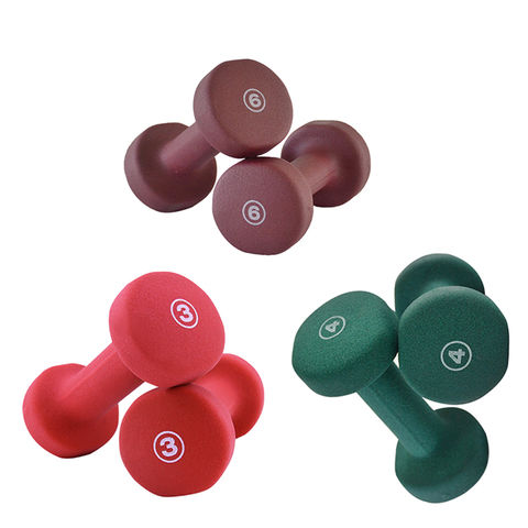 Fixed Weight 3Kg Hex Thin Vinyl Dumbbell