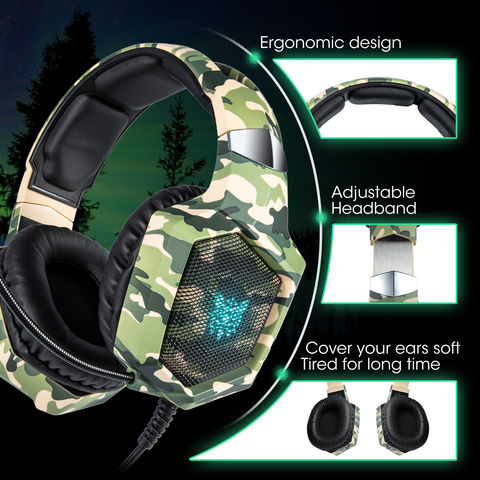 Buy Wholesale China Onikuma K8 Camo Green Stereo Gaming Headset