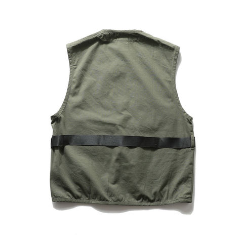 Mens Utility Gilet Waistcoat Vest Sleeveless Jacket Multi-Pockets Cargo  Casual