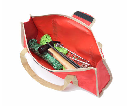 Durable tote heavy duty garden organizer portable foldable oxford outdoor storage camping tool bag supplier