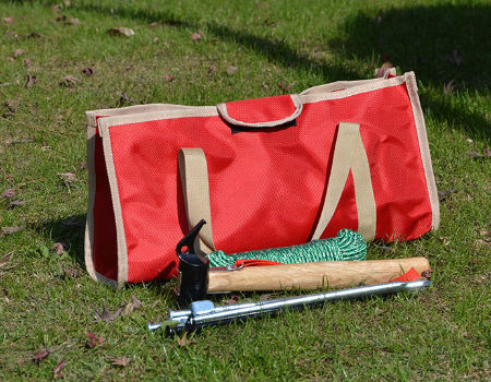 Durable tote heavy duty garden organizer portable foldable oxford outdoor storage camping tool bag supplier