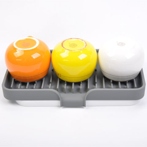 6pcs Bathroom Soap Dishes Dish Silicone Rubber Soap Holder With Dra