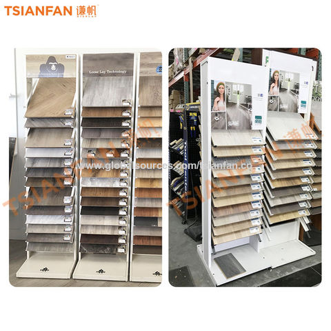 China Multi-Layer Hard Wood Sample Display Stand Floor Standing Oak ...