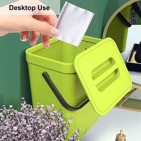 Small Kitchen Garbage can Collapsible Food Waste bin for Kitchen