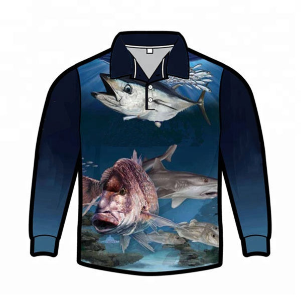 Source Wholesale Long Sleeve Sublimation Print Bass Fishing Jersey Design  Your Own Tounament Sublimated Fishing Jersey on m.