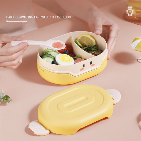 Buy Wholesale China 1100ml Cartoon Plastic Portable Two Compartment Bento  Lunch Box Retangle Shape Lunch Box With Sauce Container & Plastic Lunch  Boxes at USD 1.8