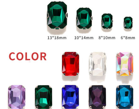 Jingcan factory wholesale sew on stone, sew on crystal rhinestones