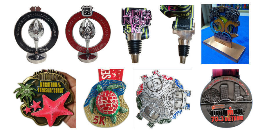 Chiangkhong Ultra Marathon medal for 104KM finisher UV printing supplier
