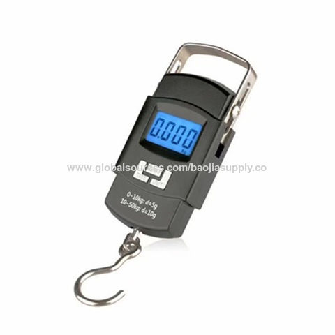 Luggage Scale Digital Hanging Travel Scale,Portable Handheld Baggage  Suitcase Weighing Scale Rubber Paint, 110 Lbs Type High Precision Backlight  Large Capacity LCD Display,Battery Included 