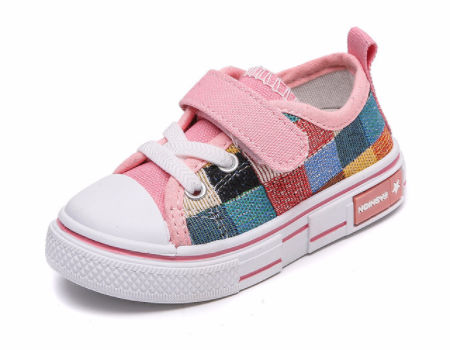 Ladies Girls Kids Canvas Low Top Lace up Pumps Plimsoll Casual Sneakers Trainers Shoes Size 10 Infant UK 9