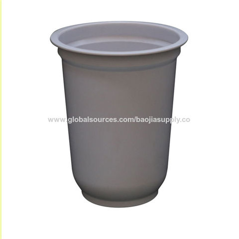 100g Plastic Shrinkage Film Yogurt Cup With Lid and Spoon Wholesale  Manufacturer