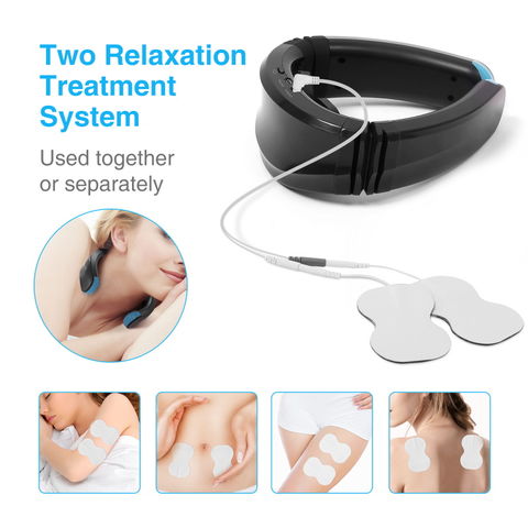 Cervical Massager, Electromagnetic Electric Shock Pulse Therapy