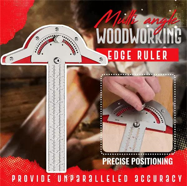 Buy Wholesale China Woodworkers Edge Ruler Protractor Angle Protractor  Woodworking Ruler Angle Measure Carpentry Tool & Edge Ruler at USD 18.09