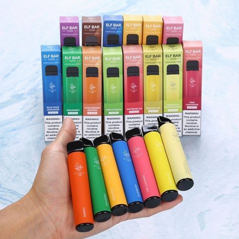 China New arrival popular 1500 puffs elf bar disposable electronic ...