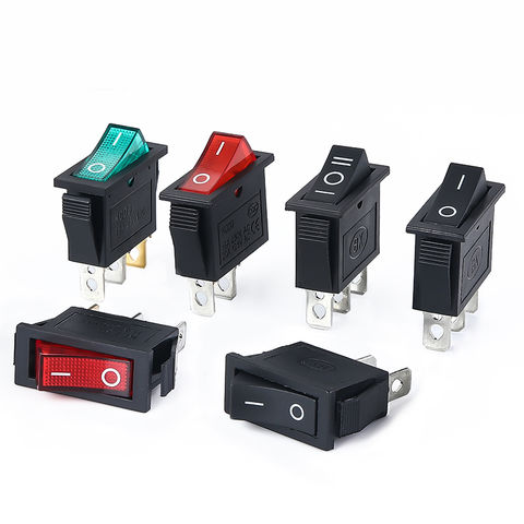 China Hot sale KCD3 SPST button Rocker Switch with led 3 way cqc r11 ...