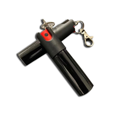 Compre Llavero Negro Completo De 20ml Spray De Pimienta Para Defensa  Personal y Spray De Pimienta de China por 1 USD