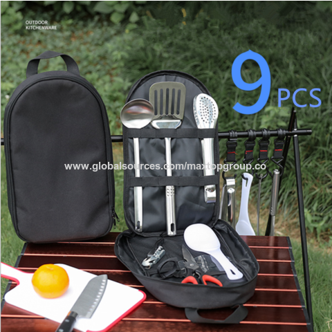 Stainless Steel Camping Cookware, Lunch Box Set, Mess Kit for Outdoor  Camping Hiking Picnic BBQ Beach