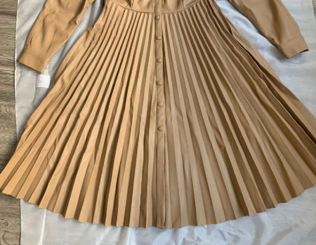 Buy China Wholesale Women's Faux Leather Fashion Pleated Shirt Dress,button  Down Long Sleeve Maxi Pu Dress & Faux Leather Pleated Shirt Dress $29.8 |  Globalsources.com