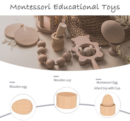 Hand Interlocking Discs toys Children's Beech wooden toys early ...