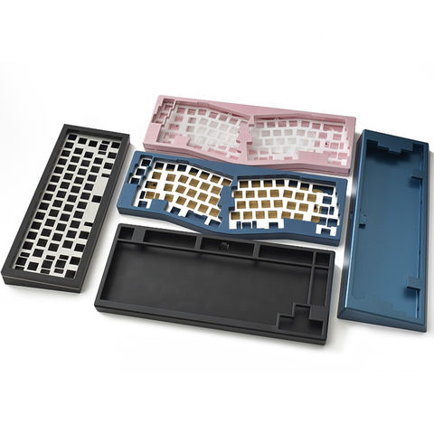 Caja de aluminio personalizada cnc policarbonato mecanizado mecánico teclado placa cnc teclado