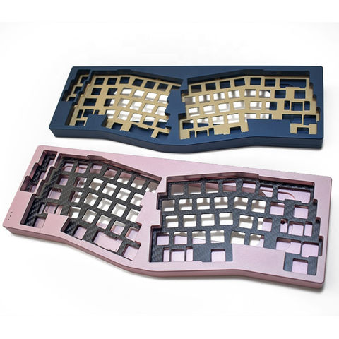 Caja de aluminio personalizada cnc policarbonato mecanizado mecánico teclado placa cnc teclado