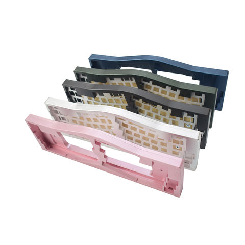 Caja de aluminio personalizada cnc policarbonato mecanizado mecánico teclado placa cnc teclado