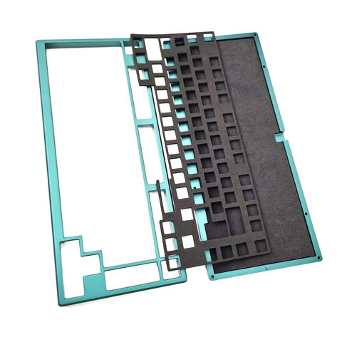Caja de aluminio personalizada cnc policarbonato mecanizado mecánico teclado placa cnc teclado