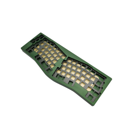 Caja de aluminio personalizada cnc policarbonato mecanizado mecánico teclado placa cnc teclado