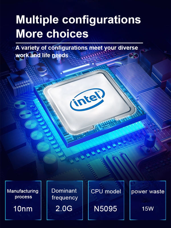 15.6 inch Intel Celeron 11th Gen N5095 4 cores 4 threads laptop DDR4 12GB SSD 512GB Notebook Laptop supplier