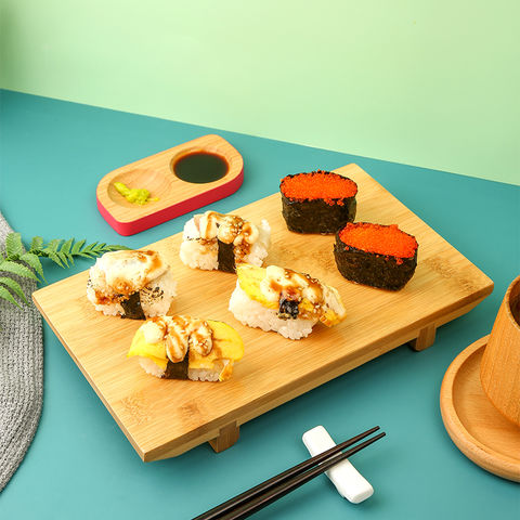 Custom Handcrafted Sushi Board, Serving Tray with Chop Stix