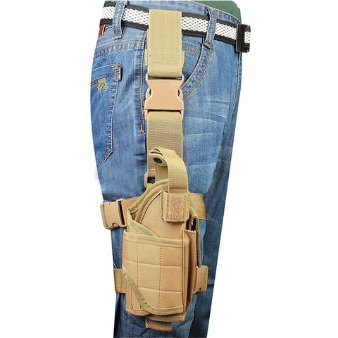 Universal Drop Leg Gun Holster Right Hand Thigh Pistol Bag Leg Harness