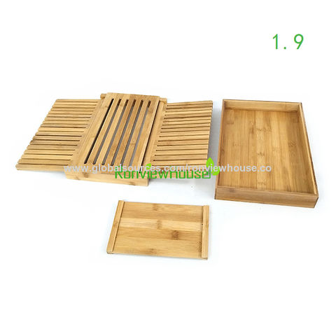 Cheap Price Bamboo Bread Cutting Board with Crumb Tray Bamboo Bread Slicer  Crumb Catcher/Tray Bread Board Bread Guide Slicer - China Bamboo Bread  Slicer and Foldable Bamboo Bread Slicer price