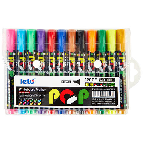 8/12Pcs Floatable Erasable Whiteboard Marker Colored Pens