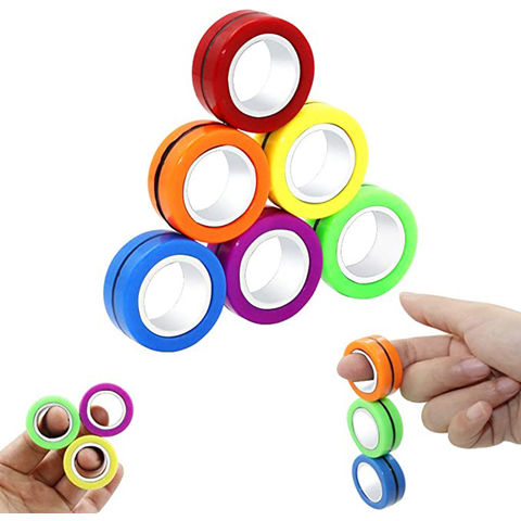 Buy Wholesale China Magnetic Rings Fidget Toys Magnetic Ring