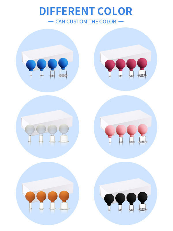 Facial Cupping Cup for Wrinkles - Glass Face Cupping Suction Massage Cup for Anti Aging supplier