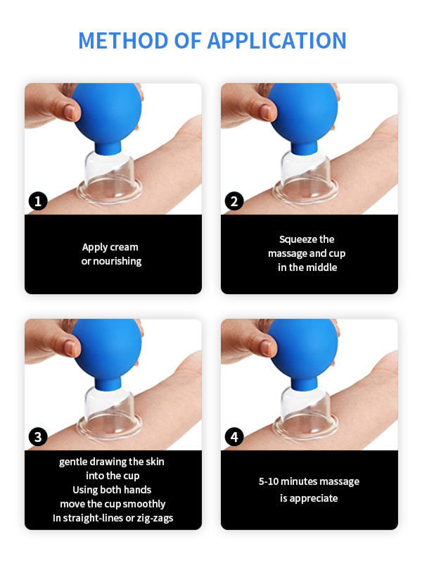 Facial Cupping Cup for Wrinkles - Glass Face Cupping Suction Massage Cup for Anti Aging supplier