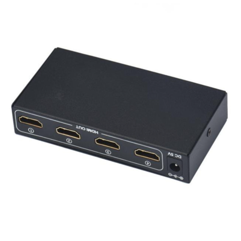 China D3 OEM HDMI Splitter Box Full HD 1X4 4 Port Hub Repeater 3D 1080P ...