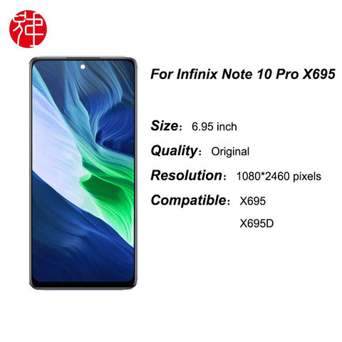Infinix NOTE PRO 10  X695 値引き不可 For infinix note 10 pro x695 Touch Screen LCD Display