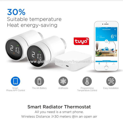 Wifi Smart Thermostat Smart Heating Radiator Thermostat App Control Digital Programmable  Thermostat Indoor Constant Temperature Controller Anti-freeze