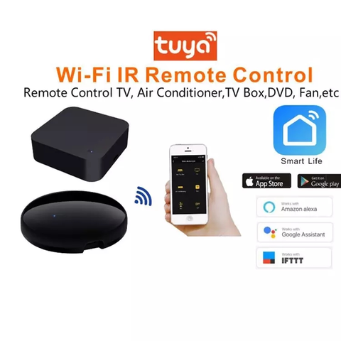 Wi-Fi Temperature Hygrometer Sensor, Thermometer Humidity Hubs &  Controller, If Link with a TUYA Plug or IR Remote, Smart Control Heating  Fan Cooling