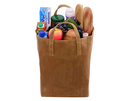 Eco Super Strong Vintage Fabric Double Handbag Trendy Reusable Shopping Bag Waxed Canvas Tote Bag supplier