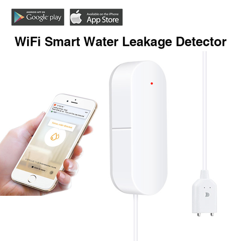 China Tuya WiFi Water Leakage Detector Waterproof Water Leak Flow ...