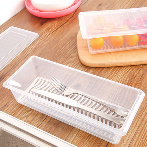 Kitchen Refrigerator Moisture Proof Seafood Food Drain Crisper